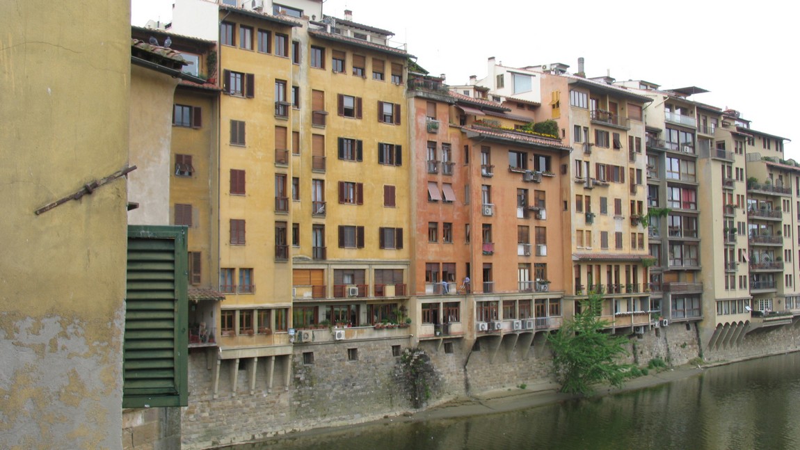 Looking off the Ponte Vecchio