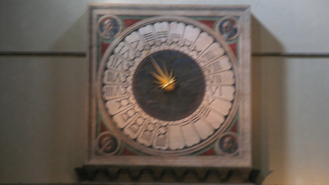 Clock in the Duomo