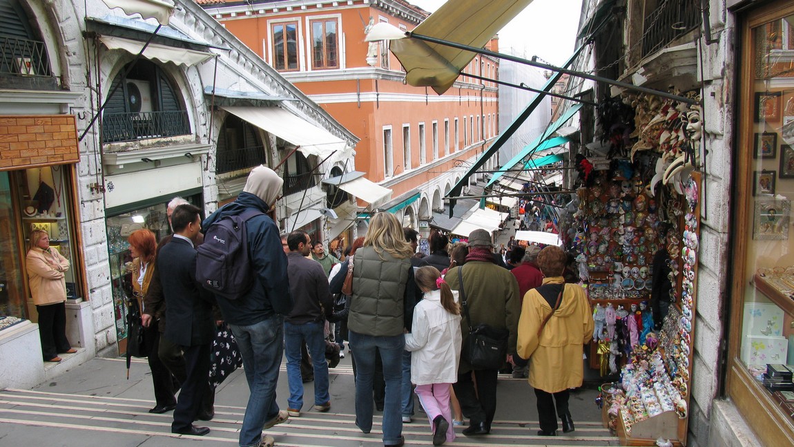 On the Rialto Bridge