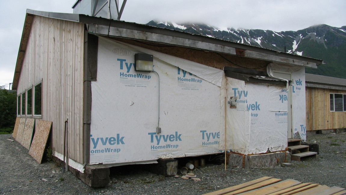 A new lodge is being built