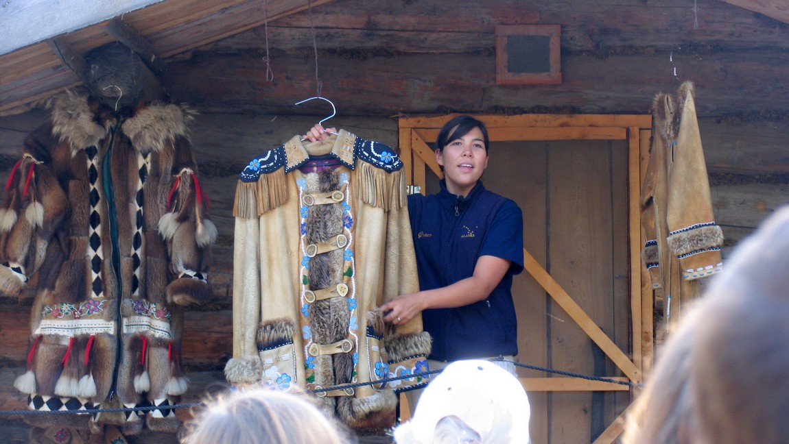 Native clothing display