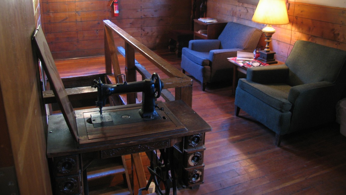 Inside Old F. E. Camp hotel