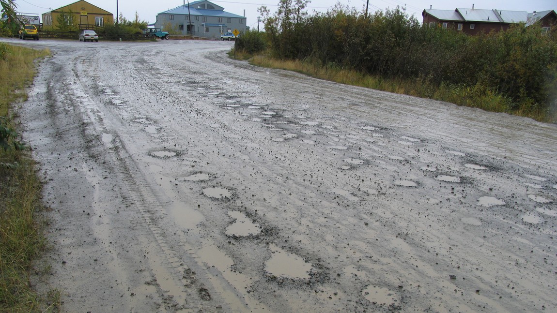 Streets are muddy