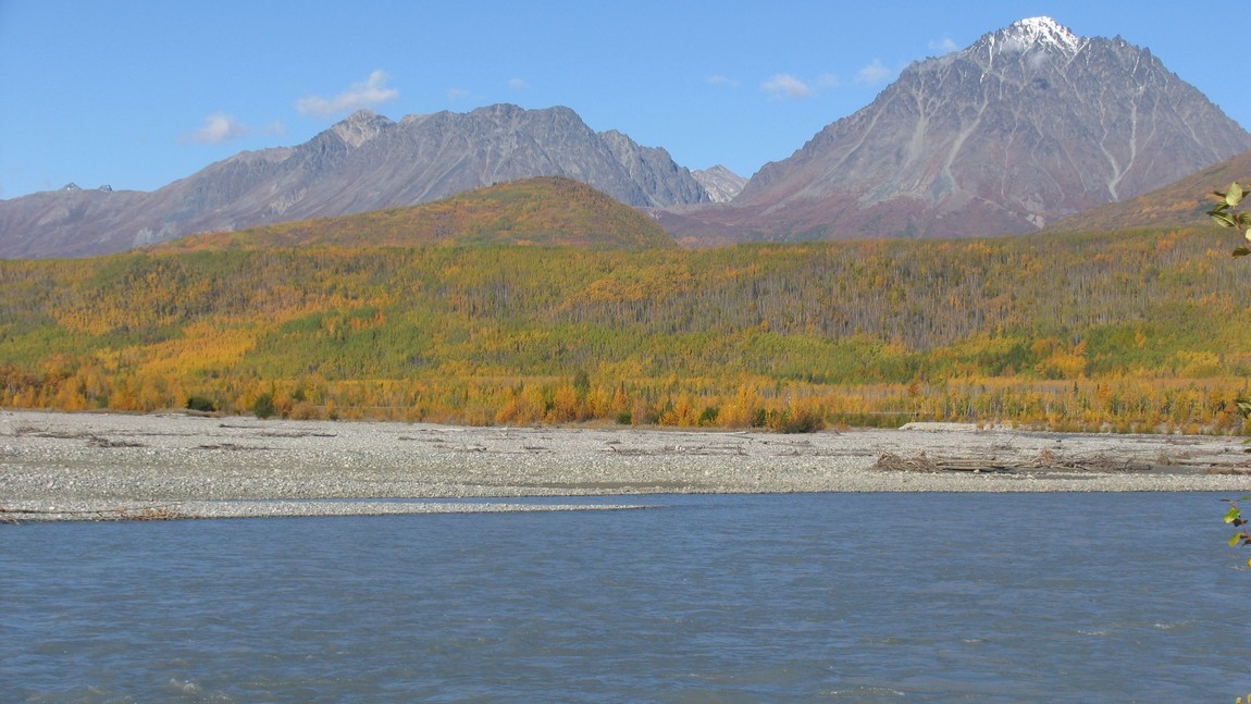 Looking across the Matanuska River