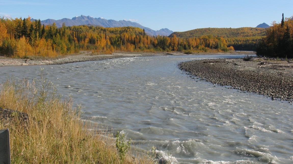 Next to the Matanuska River