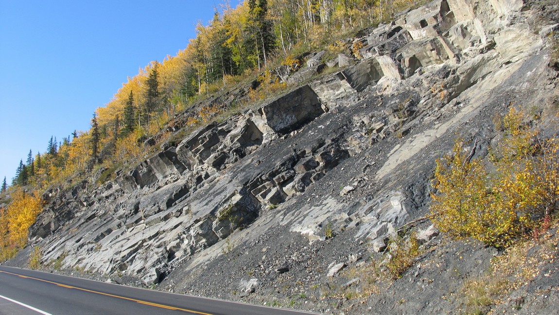Rock formations near Chickaloon