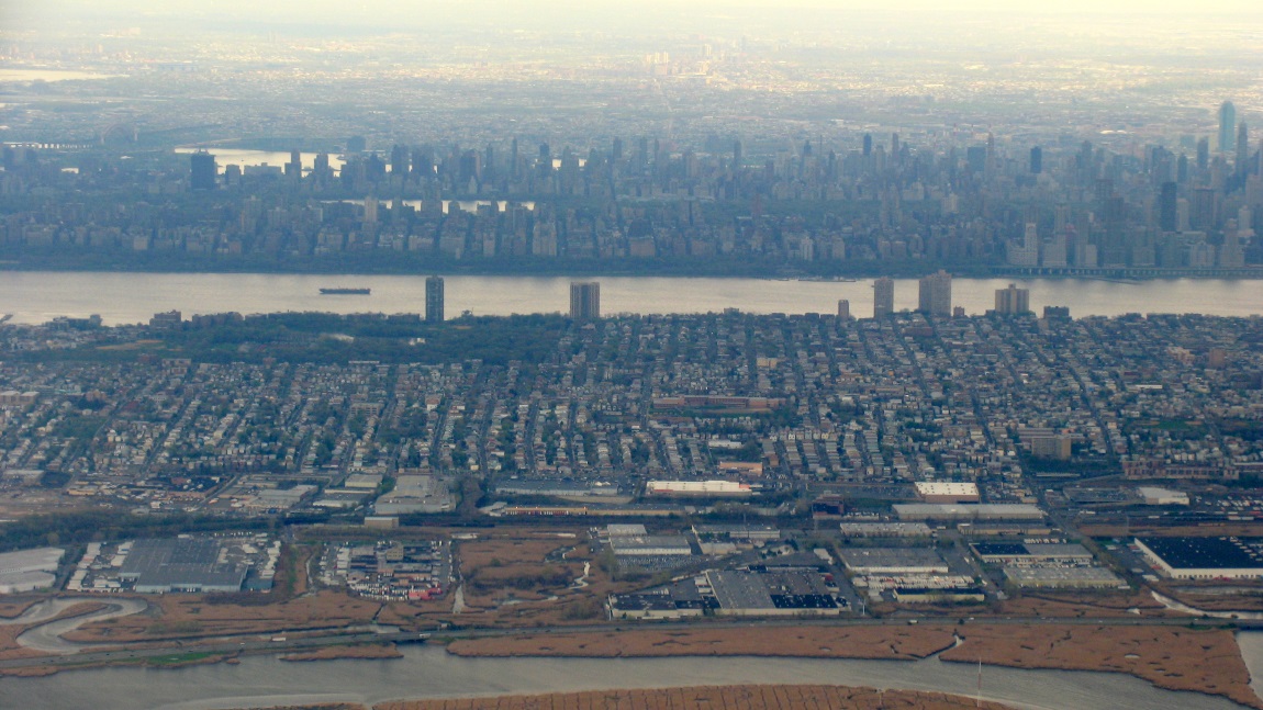 Flying into Newark