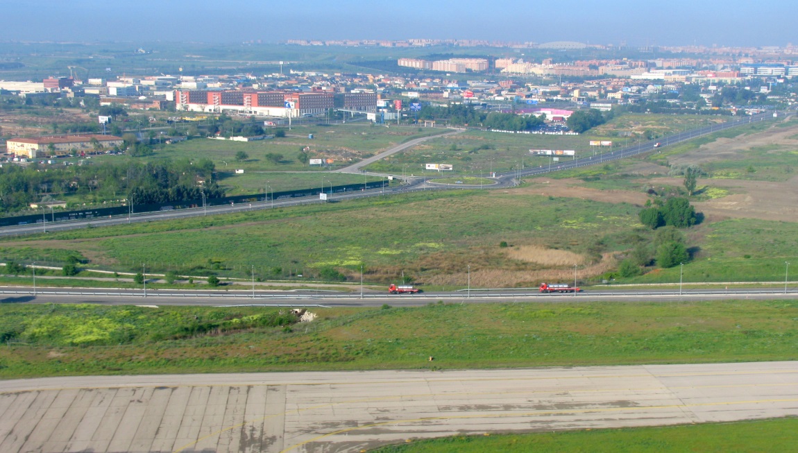 Landing at Madrid