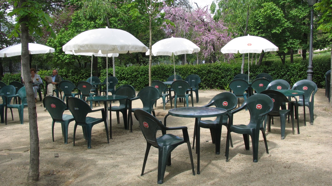 Cafe in El Retiro Park