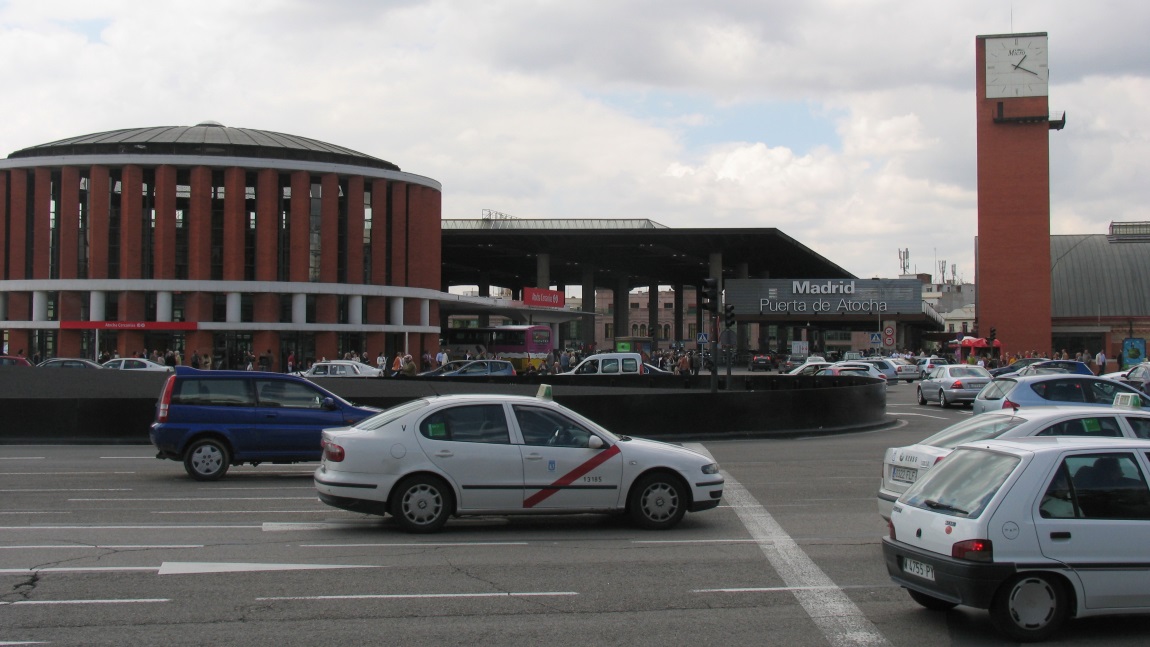 Atocha train station in Madrid
