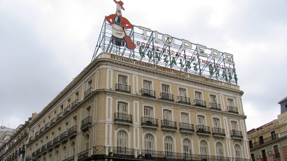 At the Puerta del Sol public square