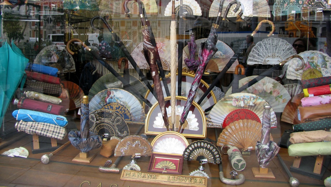 Window shopping on Calle de la Montera