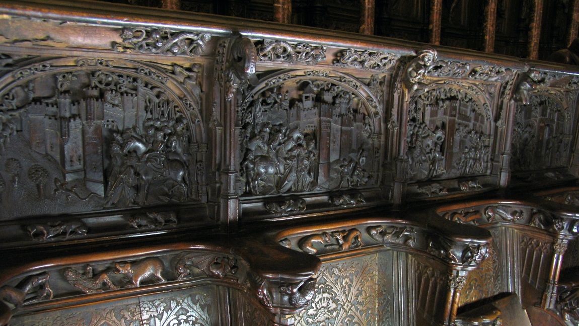 Inside the Santa Iglesia Catedral Primada de Toledo church