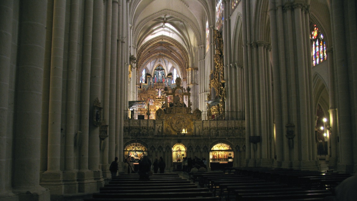 Inside the Santa Iglesia Catedral Primada de Toledo church