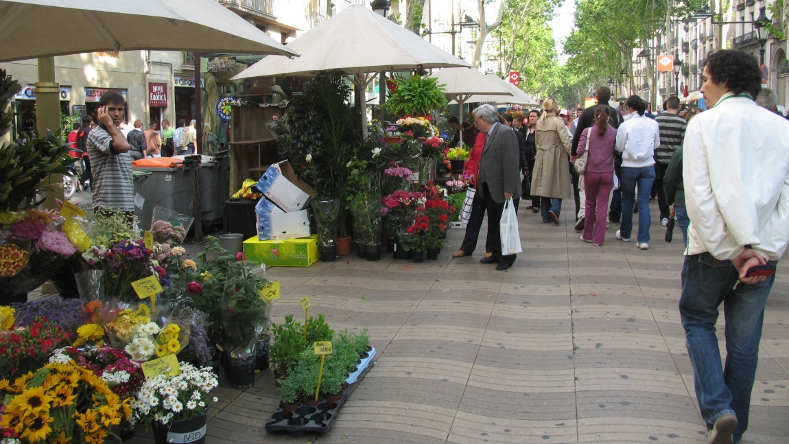Walking on La Rambla