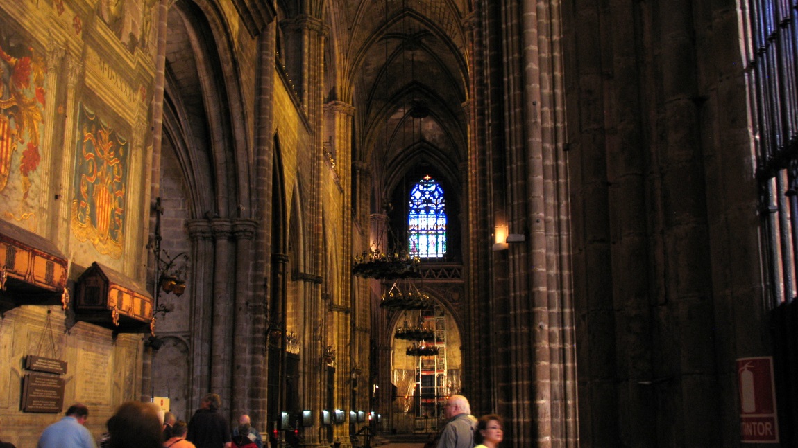 Inside the Cathedral of Barcelona