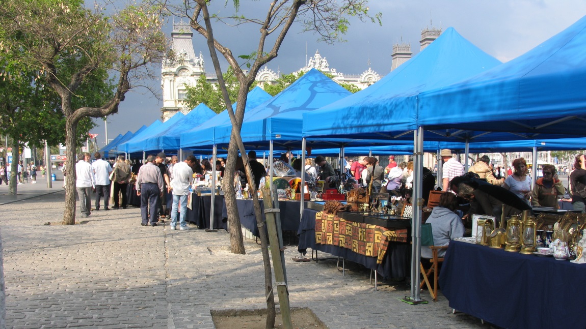 Interesting open air market