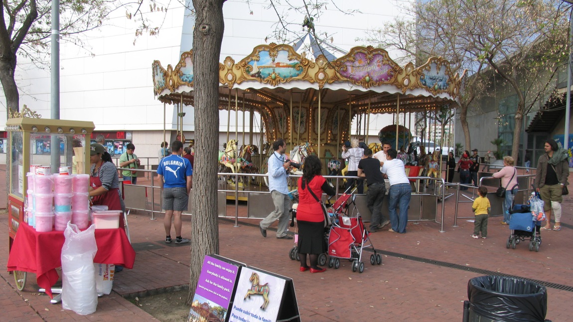 Merry go round down by the marina
