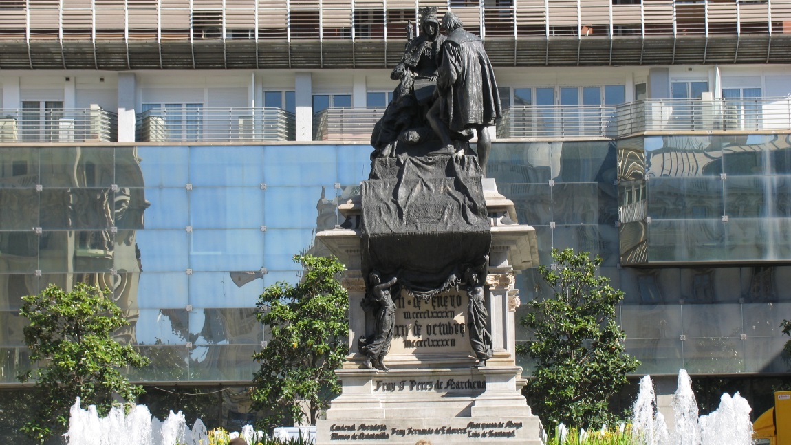 Queen Isabella with Columbus