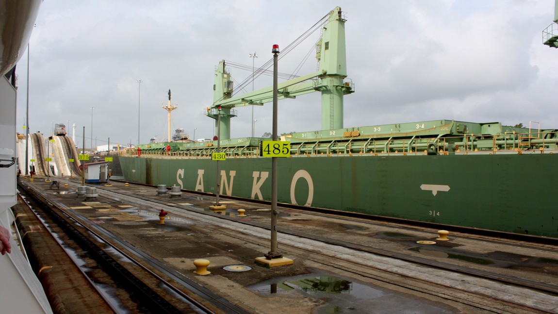 Ship next to us has risen 27 feet