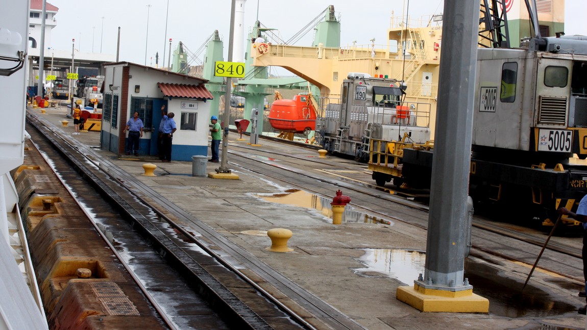 Passing through Gatun Locks