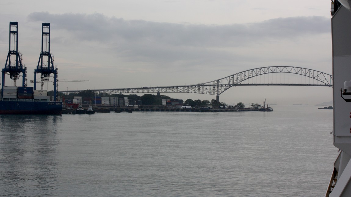 Heading toward the Bridge of America