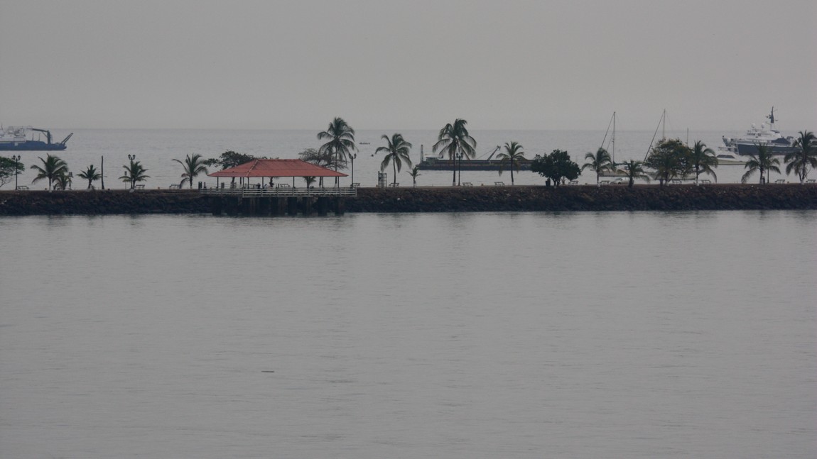 Fishing pier on the Amador Causeway