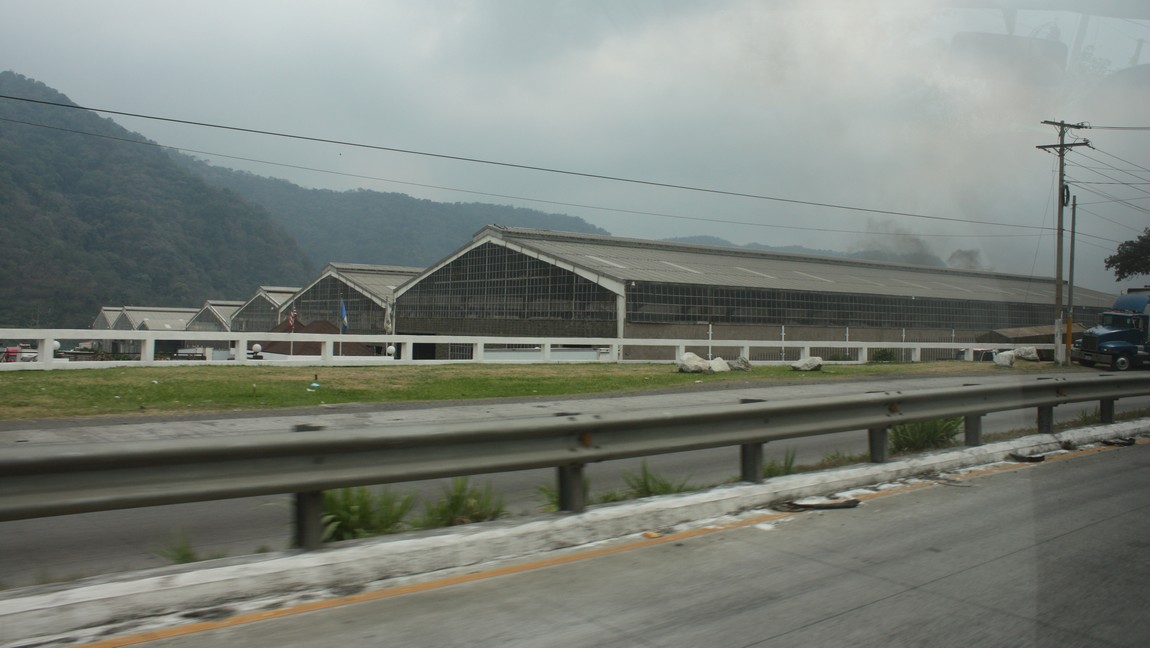 Passing a factory complex