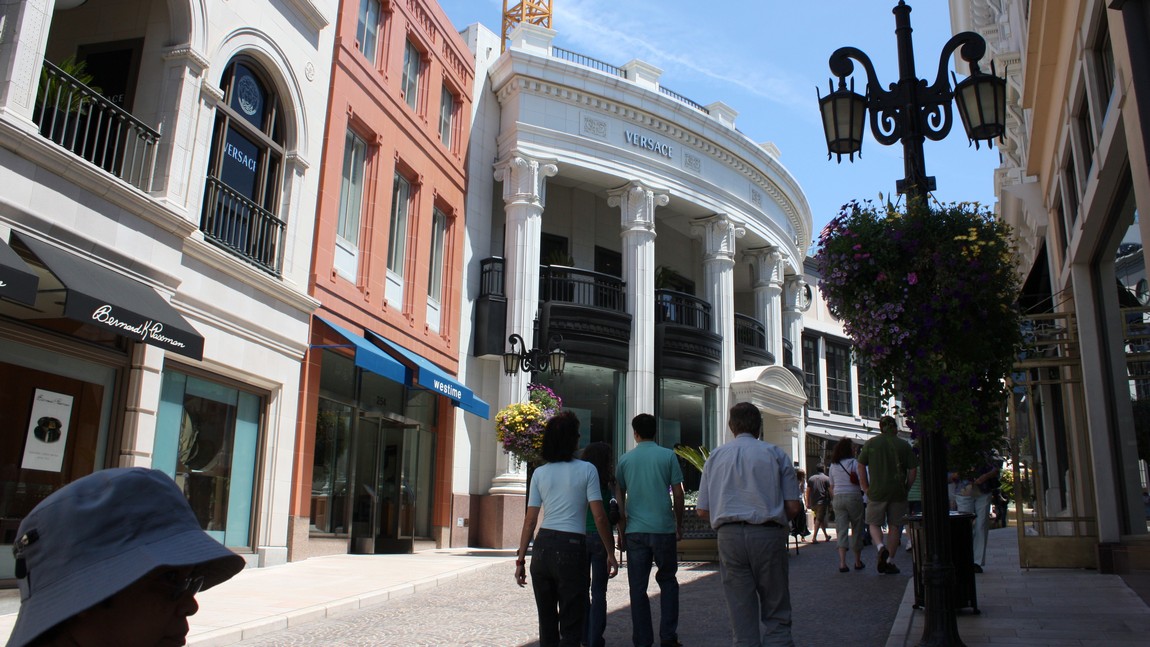 Expensive shopping area