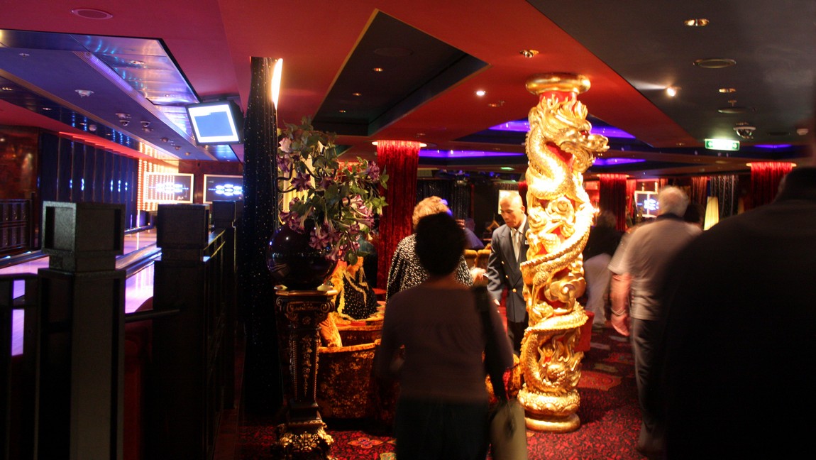 Passing through one of the lounges