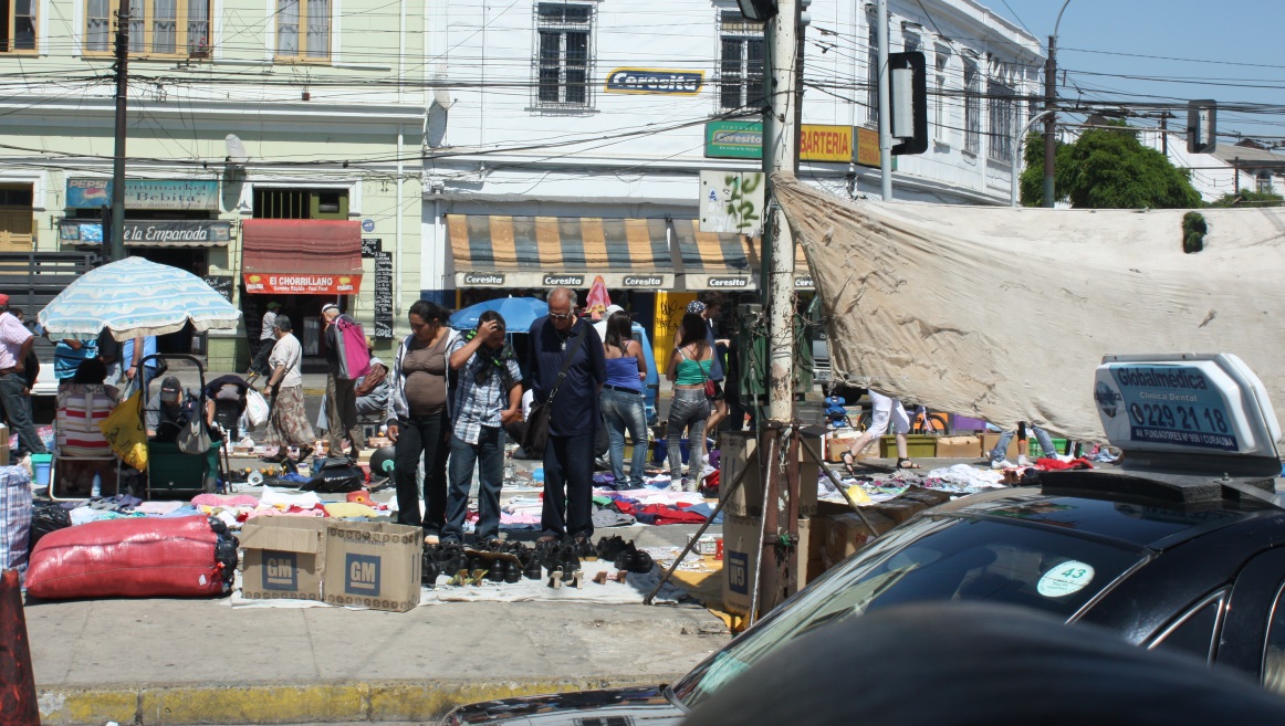 Street bazaar in Valparaiso