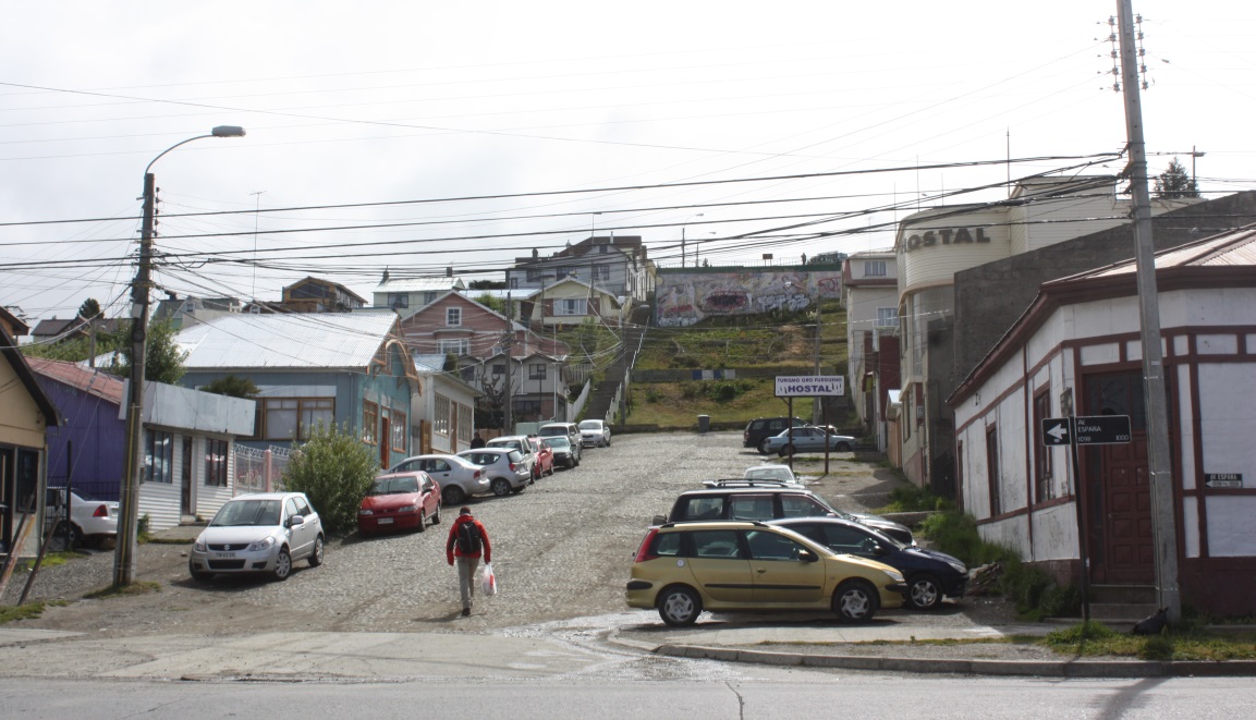 Walking around in Punta Arenas