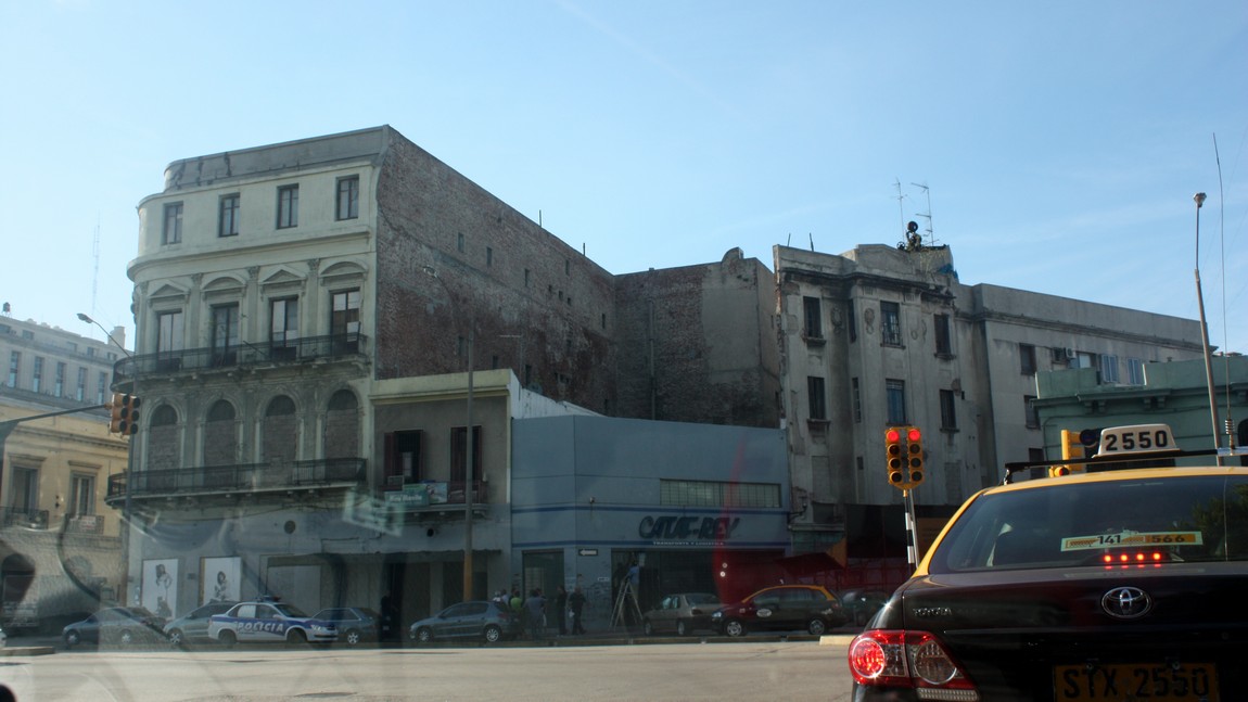 Leaving the port area