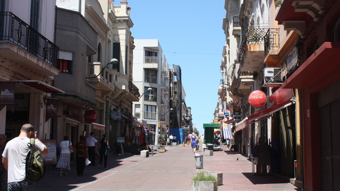 Walking near the cruise ship port