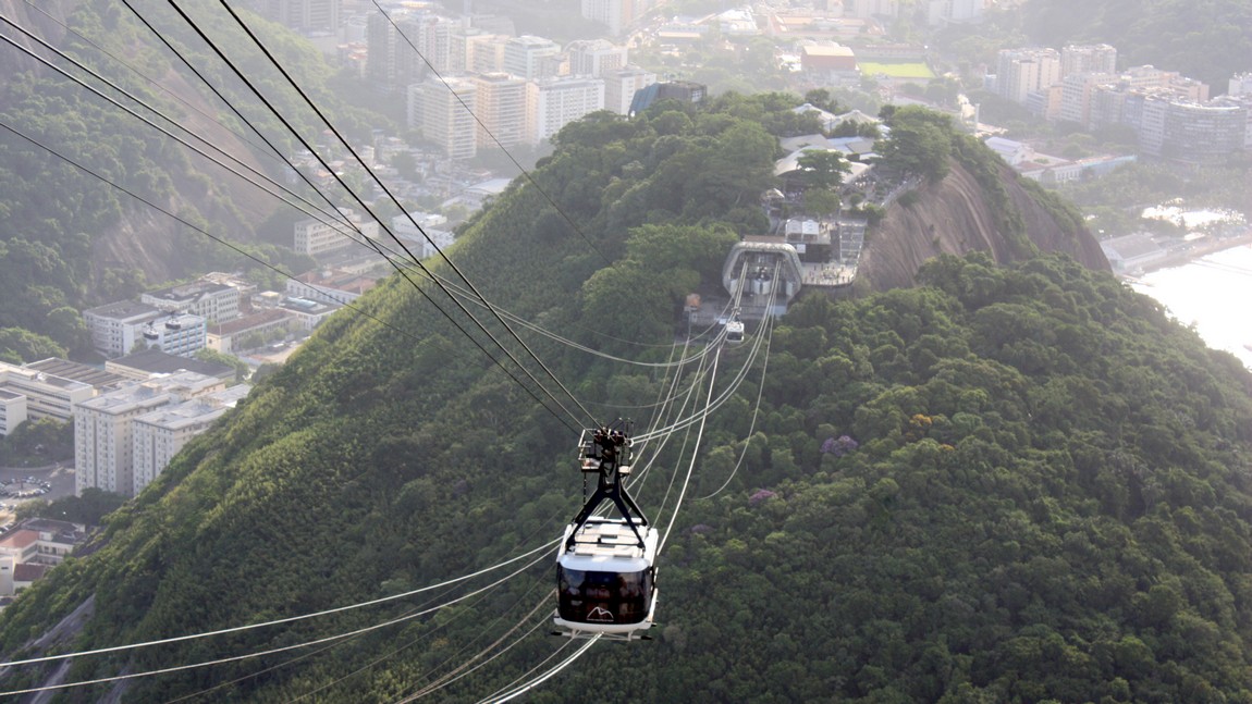 Looking down toward Morro da Urca