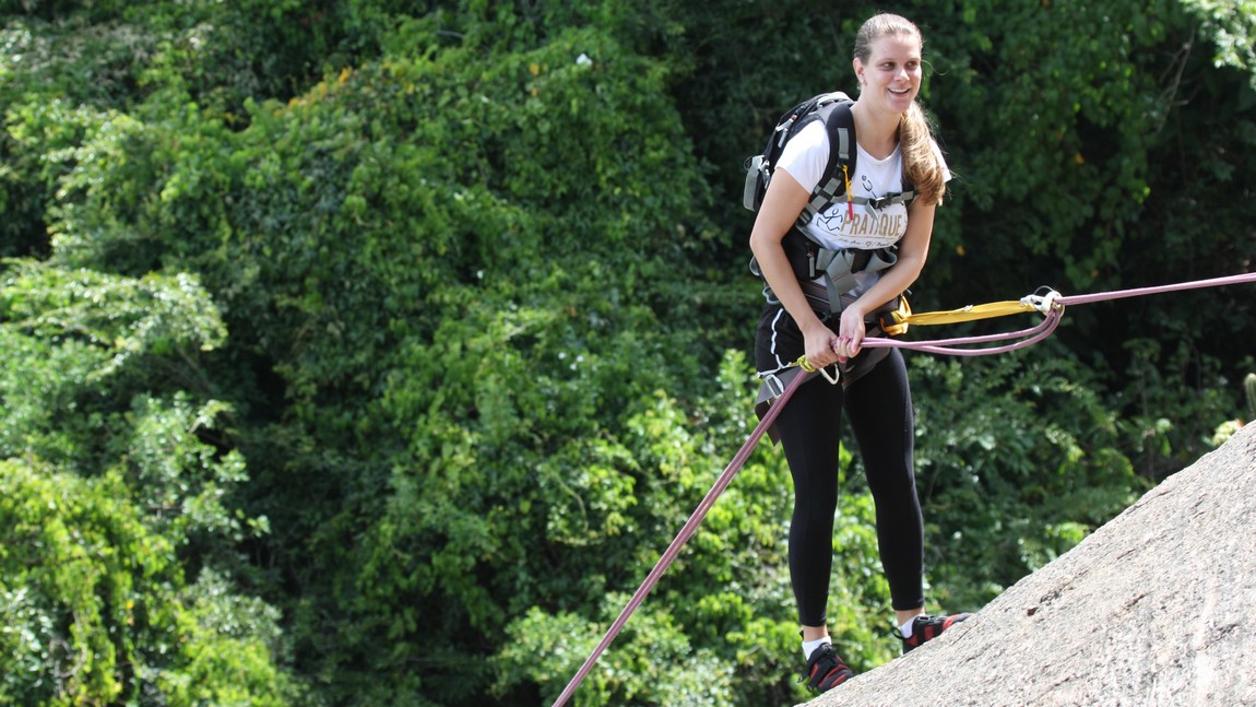 Rock climbing on Sugarloaf