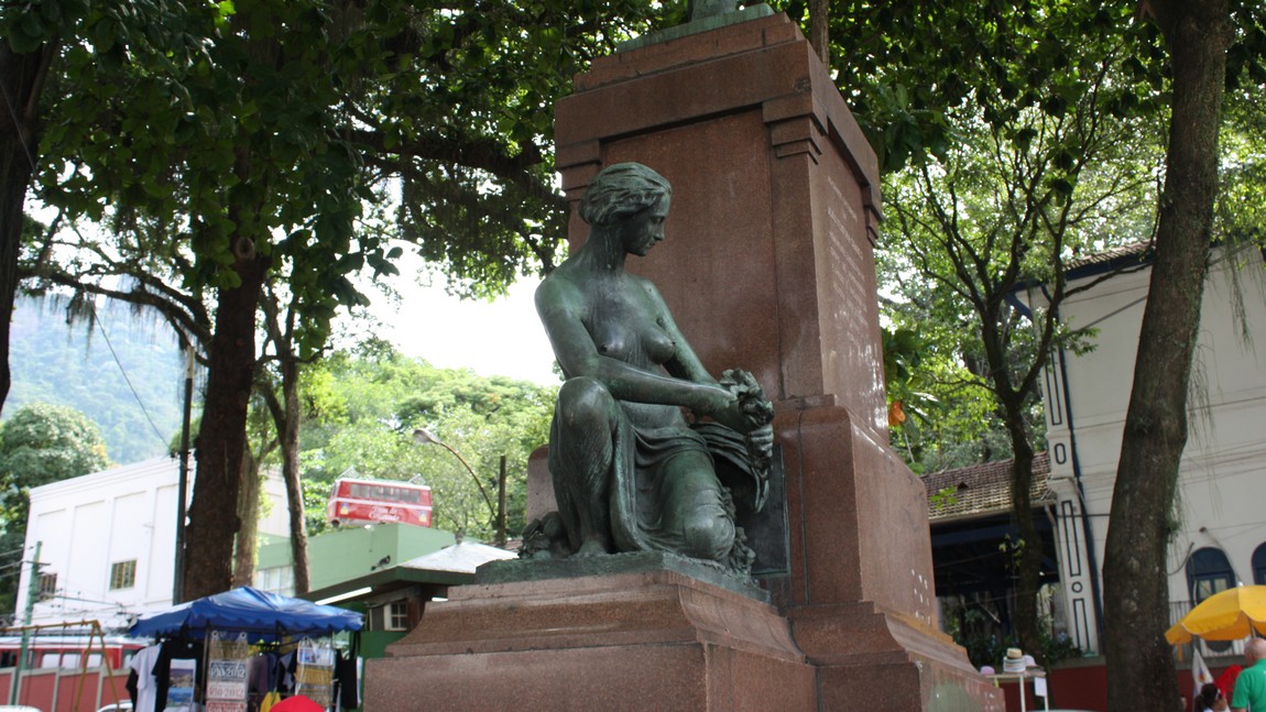 Sculpture near the base