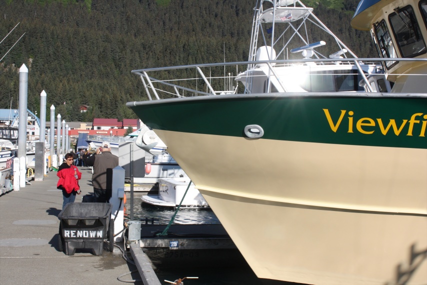 Angelita in front of the Viewfinder