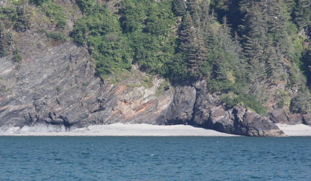 Small rocky beach