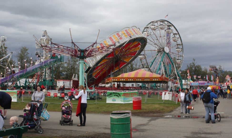 One of the biggest attractions at the fair are the rides