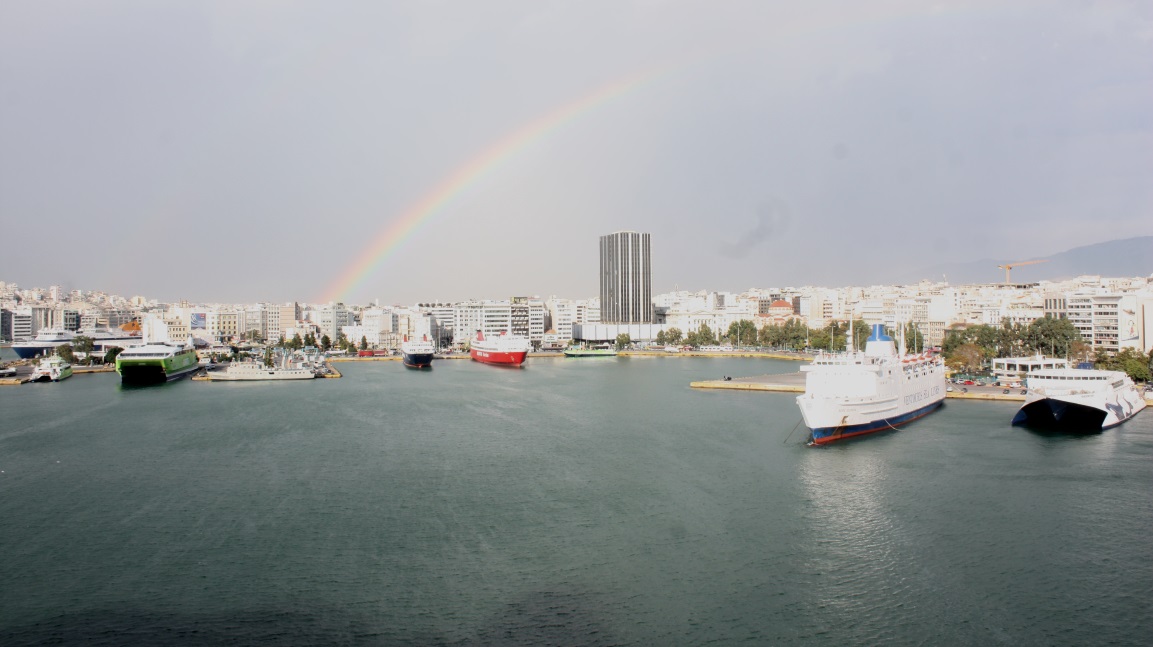 Rainbow over Piraeus