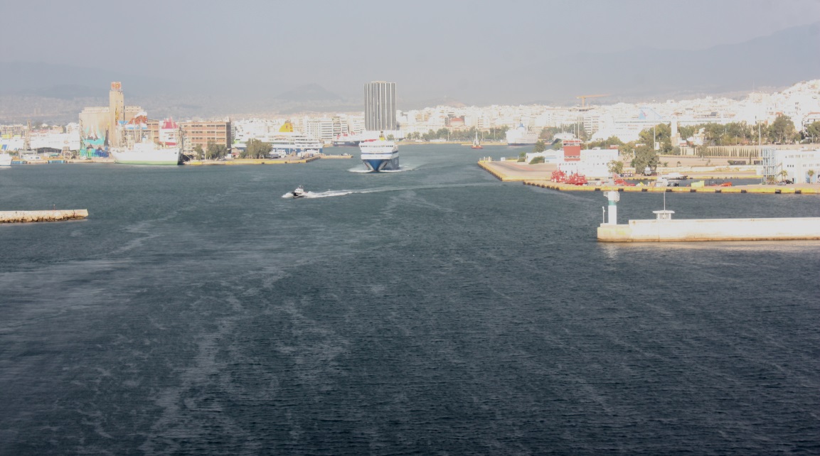 Piraeus port area