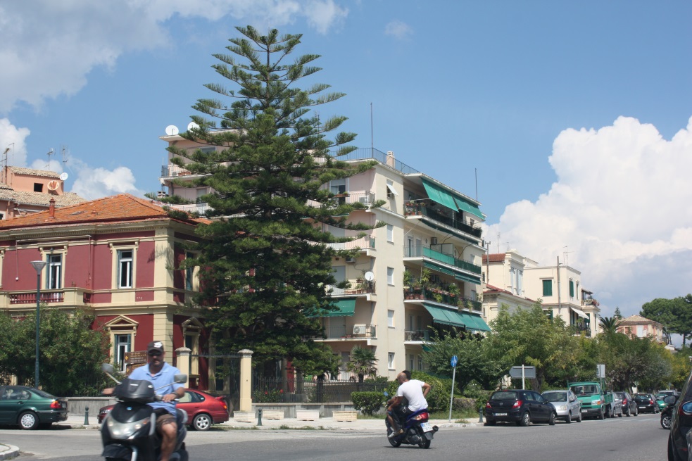 Driving on Leoforos Dimokratias Street