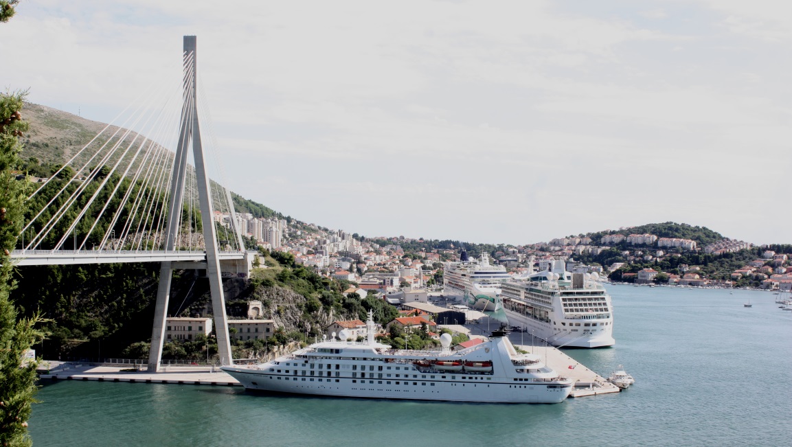 Franjo Tudjman Bridge and the port