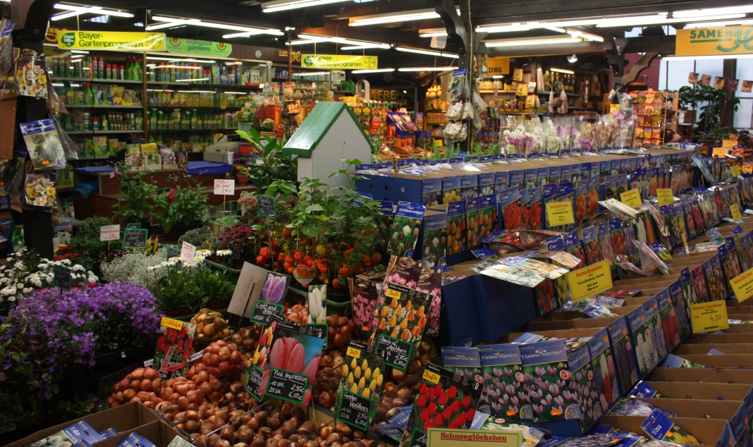 You first encounter the plants section