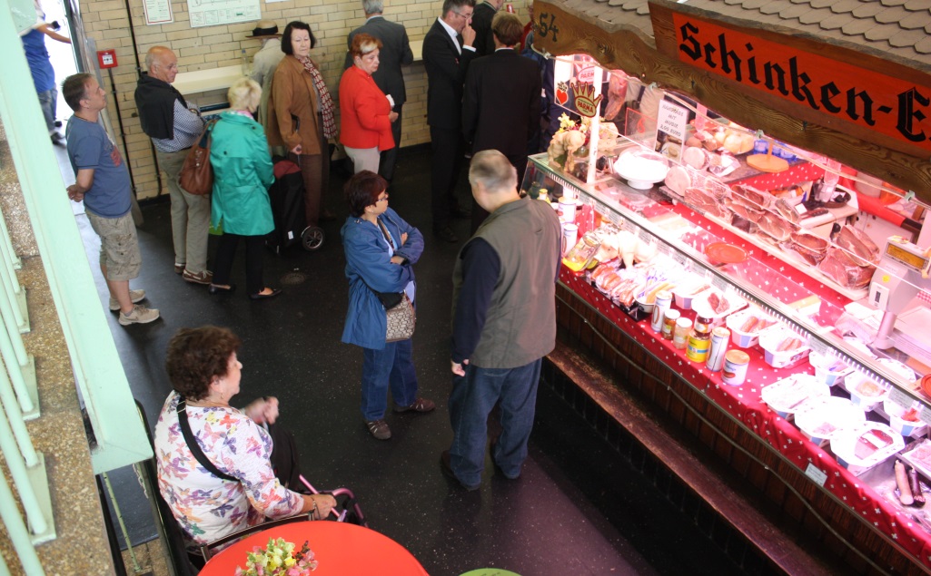 Looking down from above