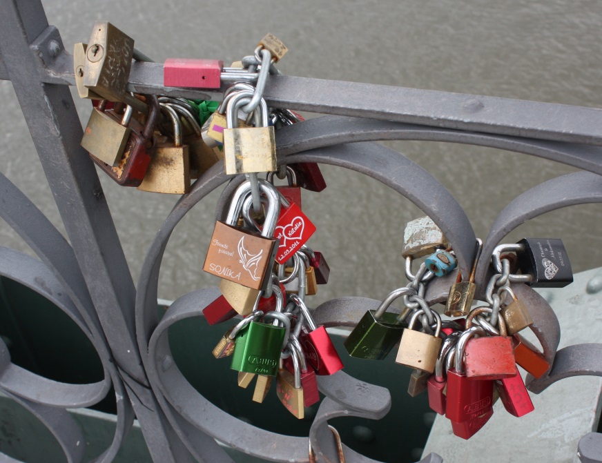 Lock engraved