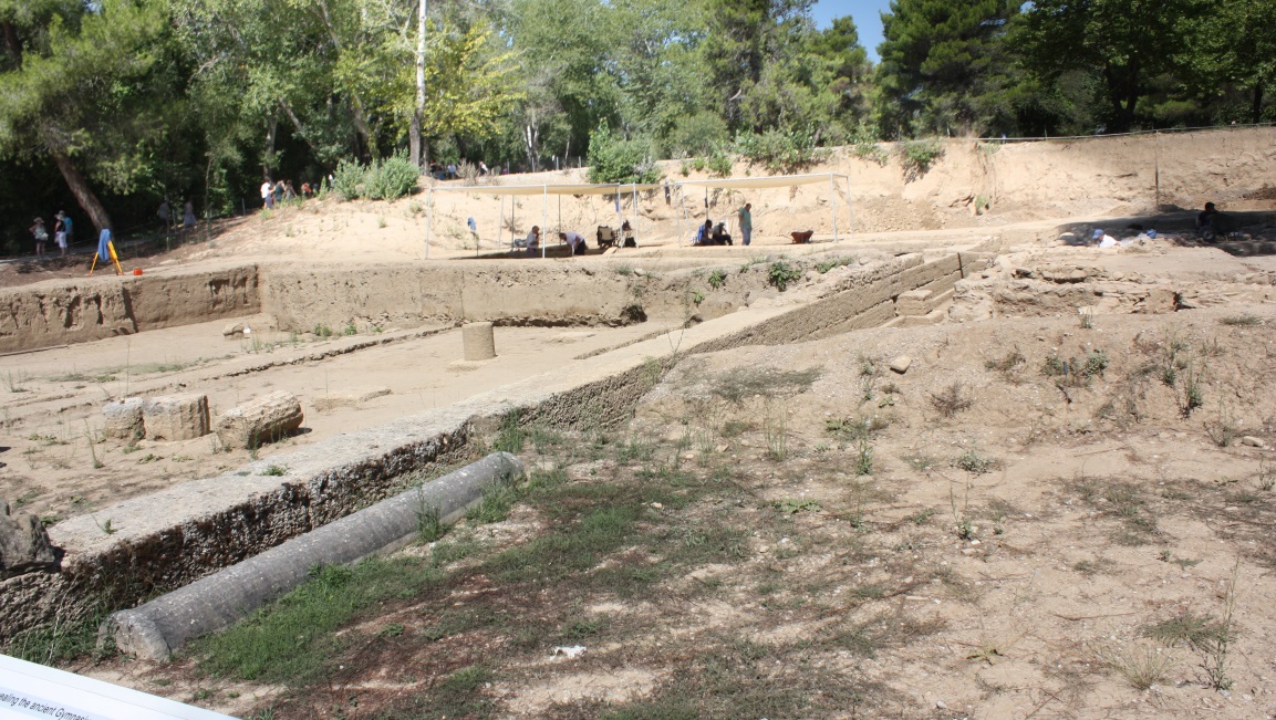 There is some excavation and restoration work being done