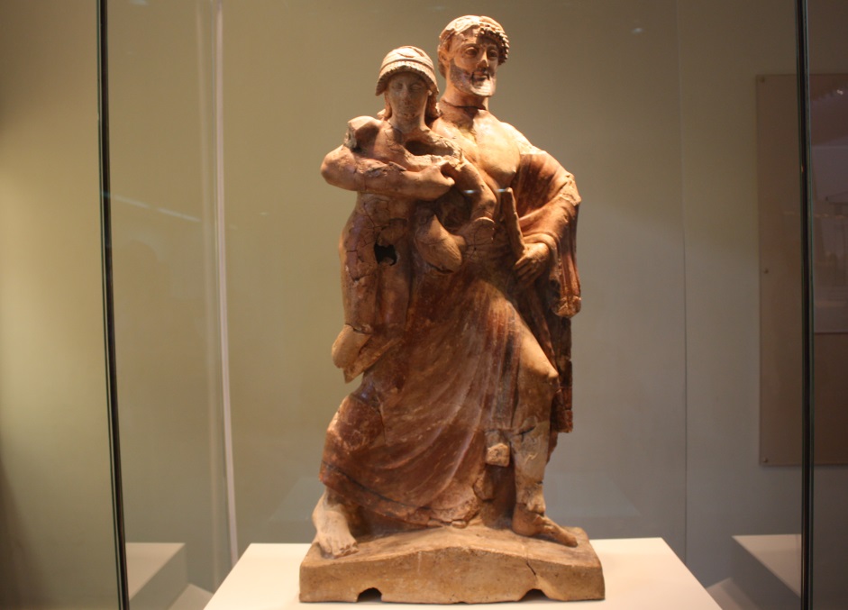 Zeus carrying Ganymede from Troy to Olympus