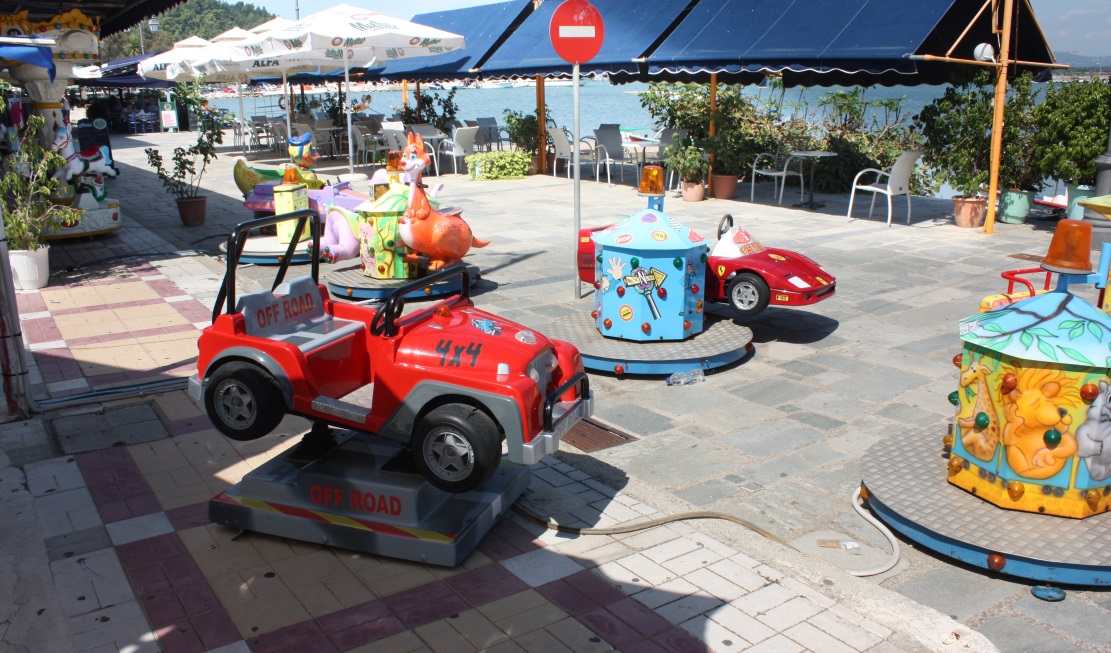 Kids area near the beach